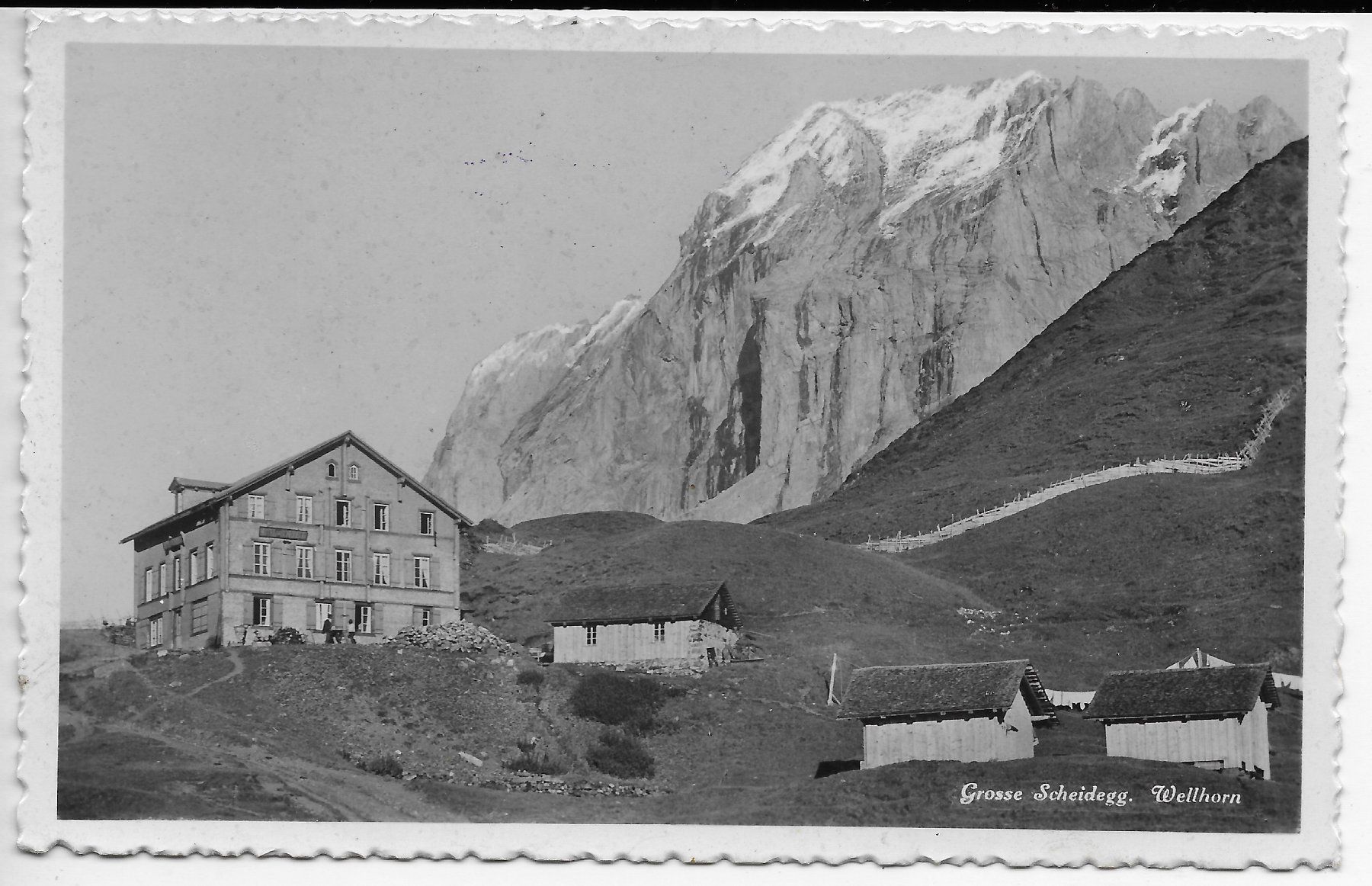 Cartoline postali: Grosse Scheidegg, Wellhorn – Usato da Hefenhofen venduto da Richsalz